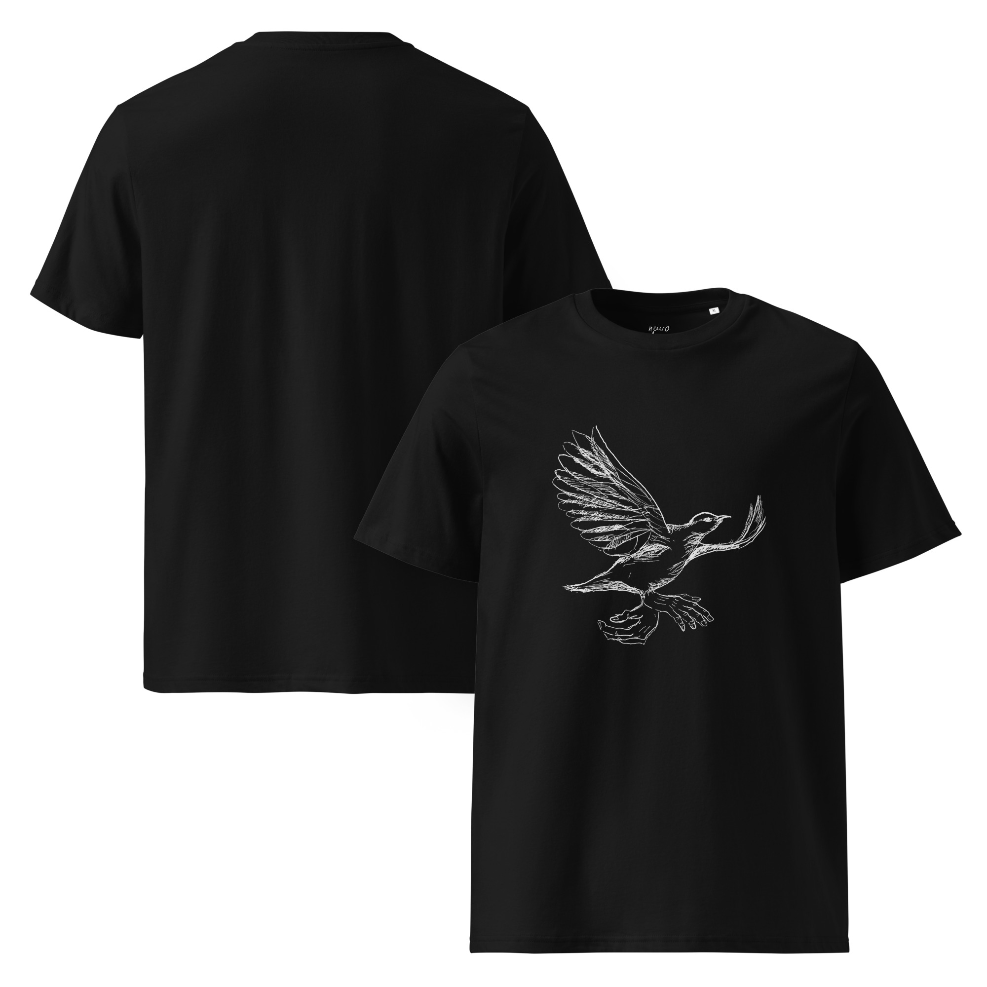 Komischer Vogel - T-Shirt aus Biobaumwolle – Bild 2