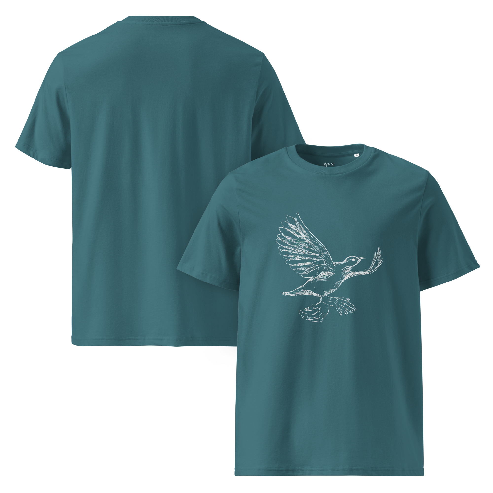 Komischer Vogel - T-Shirt aus Biobaumwolle – Bild 5